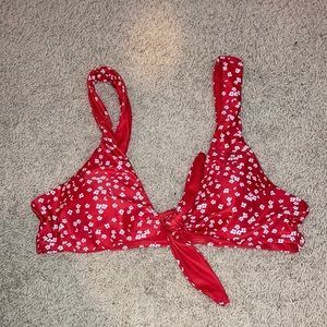 Red bathing suit